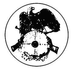 Metallemblem Schützenmotiv