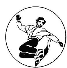 Metallemblem Snowboarder