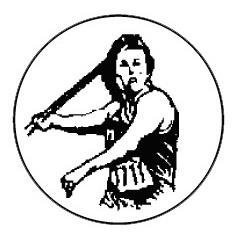 Metallemblem Speerwurf Damen