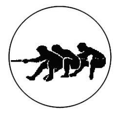 Metallemblem Tauziehen