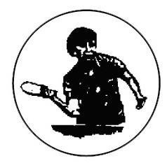 Metallemblem Tischtennis Da./E