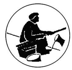 Metallemblem Ufer-Angler