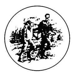 Metallemblem Wandern