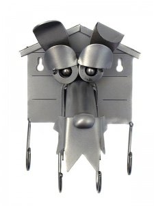 Metallfigur Hund als Schlüsselbrett - Ma