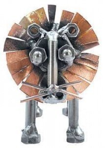 Metallfigur Löwe klein