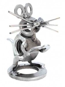 Metallfigur Maus