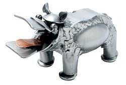 Metallfigur Nilpferd