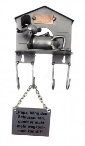 Metallfigur Schaf als Schlüsselhalter