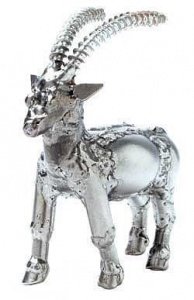 Metallfigur Steinbock