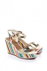 Metallic Fashion Wedges