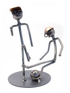 Metallmann Fußball Zweikampf - Wired Lin