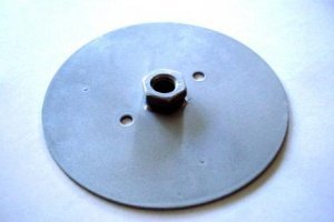 Metallplatte Ø 10cm inkl. Montage