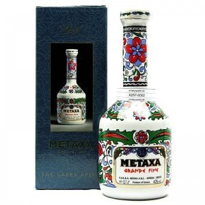 Metaxa Grande Fine Keramikflasche in Ges