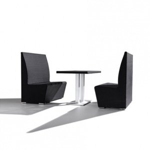 Metr? Gartenbank mit hoher Rückenlehne