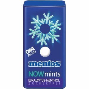 mentos NOWmints Eukalyptus-Menthol zucke