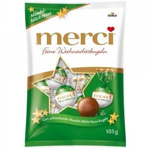merci Feine Weihnachtskugeln Mandel-Milc