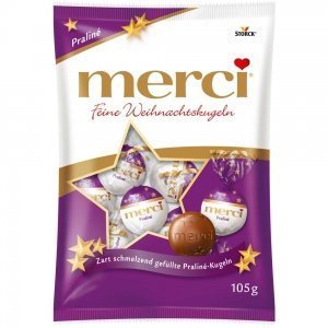 merci Feine Weihnachtskugeln Praliné
