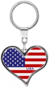 Schlüsselanhänger aus Metall USA