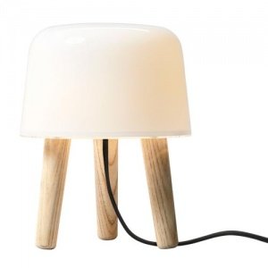 _ MILK Tischleuchte, schwarzes Kabel