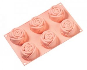 _ MILLEFLEUR Silikonform 6 Rosen