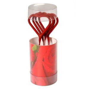 MINI wondercandle, 4er Set Herz, rot
