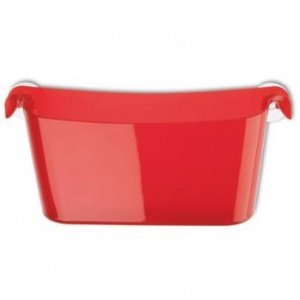 MINIBOKS Utensilo transp. rot von Koziol