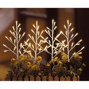 Micro-Lichterbäume 4er-Set