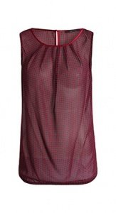 Micro-Print Chiffon-Top