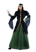 Middle Ages Royal Ladies Costume black-g