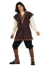 Middle Ages Servant Costume brown-creme