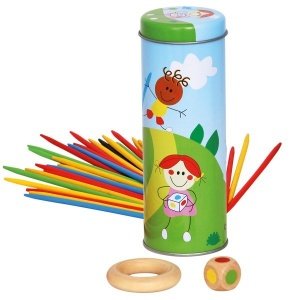 Mikado in Dose von Bino Holzspielzeug