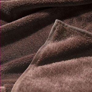 Mikrofaser-Decke, dunkelbraun Sweet Home