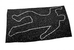 Strandtuch Crime Scene