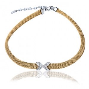 Milanaise-Collier, goldfarben Skagen