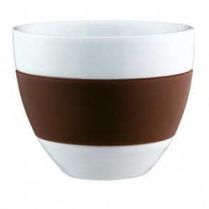 Milchkaffee Tasse Aroma solid braun