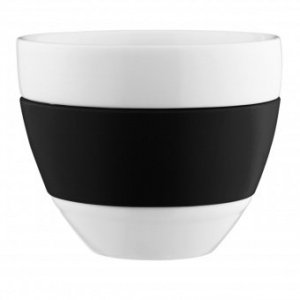 Milchkaffee Tasse Aroma solid schwarz