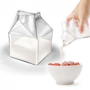 Milchtüte aus Glas