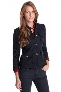 Military Bouclé Blazer