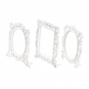 Mini Bilderrahmen Rembrandt 3er Set wei&