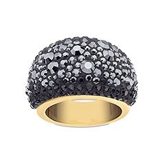 Mini Black and Gold Chic Ring