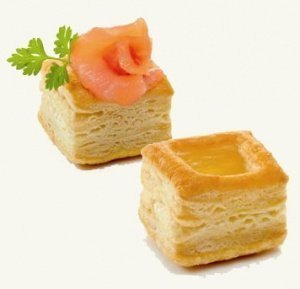 Mini-Blätterteigpastete viereckig (96 St