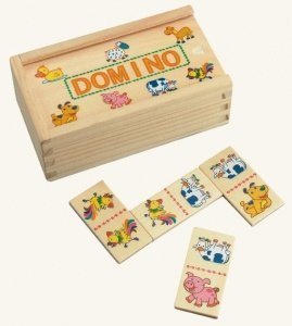 Mini-Domino Motiv "Haustiere" von Bino H