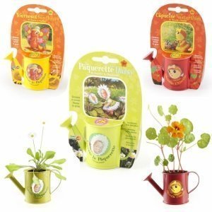 Mini-Gießkanne mit Blümchen