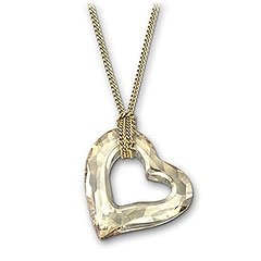 Mini Golden Shadow Loveheart Anhänger