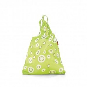 Mini Maxi Shopper bubbles lime green