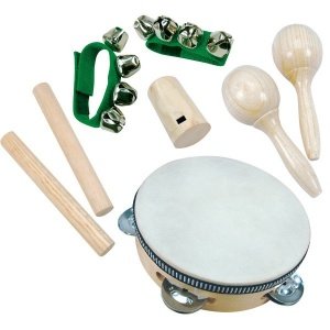 Mini - Orchester, 8 Teile aus Holz und M