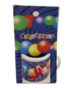 Mini Porzellanbecher *Happy Birthday- Ba