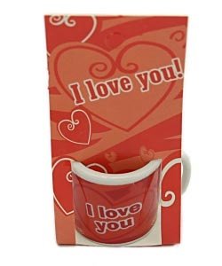 Mini Porzellanbecher *I love you- Herz*