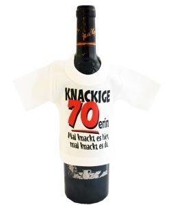 Mini- Shirt für Flaschen *Knackige 70eri