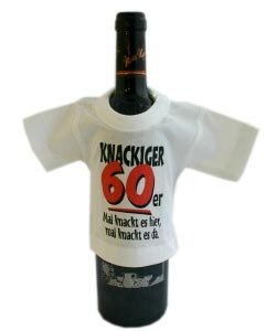 Mini- Shirt für Flaschen *Knackiger 60er